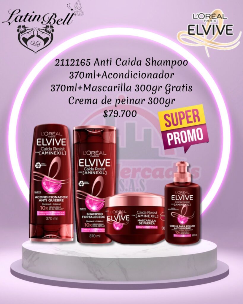 Anti caída Shampoo + Acondicionador + Mascarilla + Crema de Peinar.