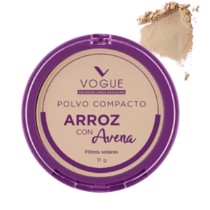 POLVO COMPACTO DE ARROZ VAINILLA X UN (12U) - Imagen 1