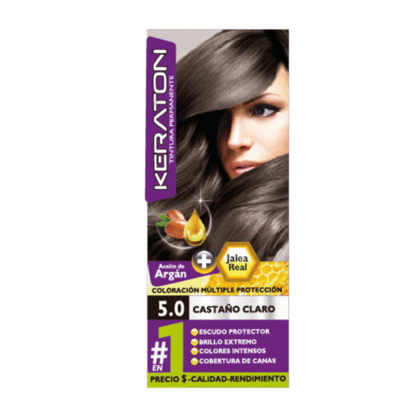 TINTE KERATON PERMAN X60 ML Nº 5.0 CASTAÑO CLRO